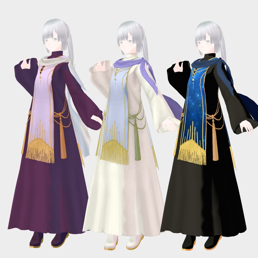 Vtuberオリジナル楽曲イメージ衣装「星 -Hoshi-」