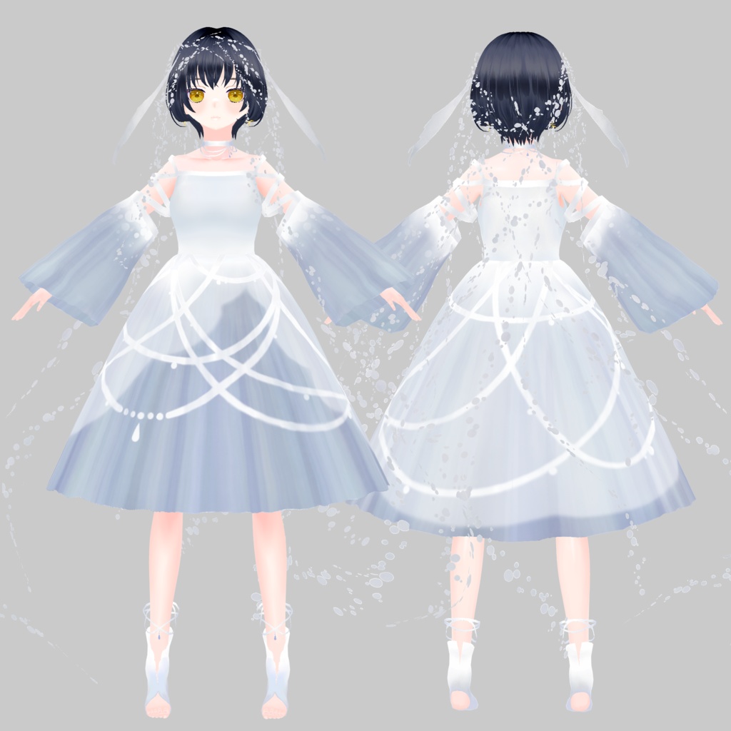 Vtuberオリジナル楽曲イメージ衣装「アマオト」