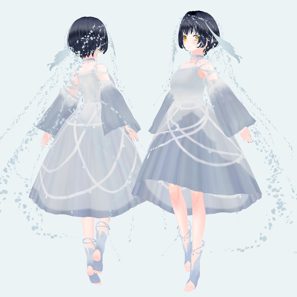 Vtuberオリジナル楽曲イメージ衣装「アマオト」