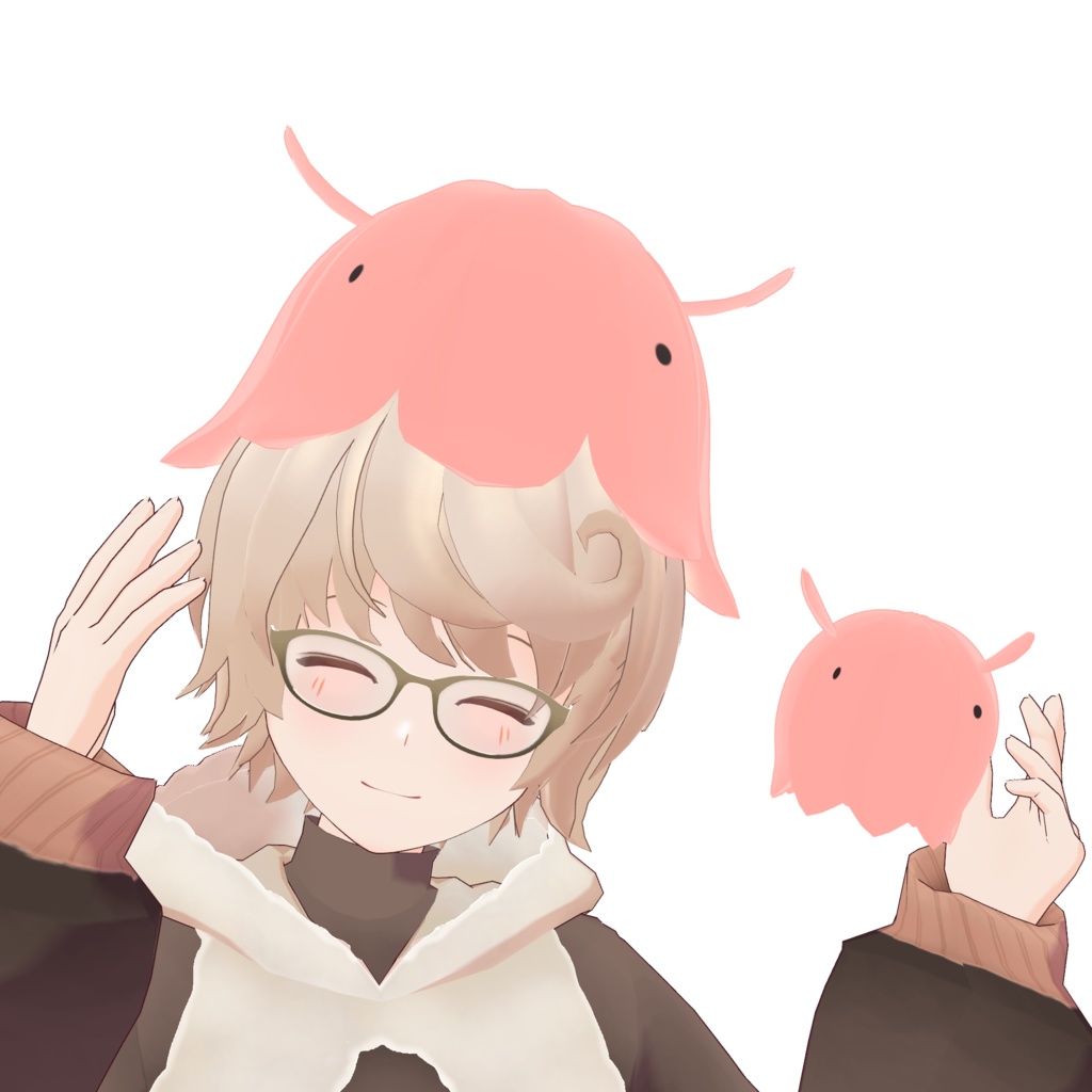 VRoid Accessory 【めんだこぼうし/Flapjack Octopus Hat】