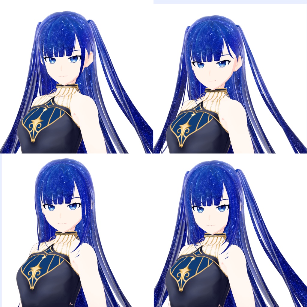 VRoid Hair Custom Item「星屑ガラス/Stardust Glass」