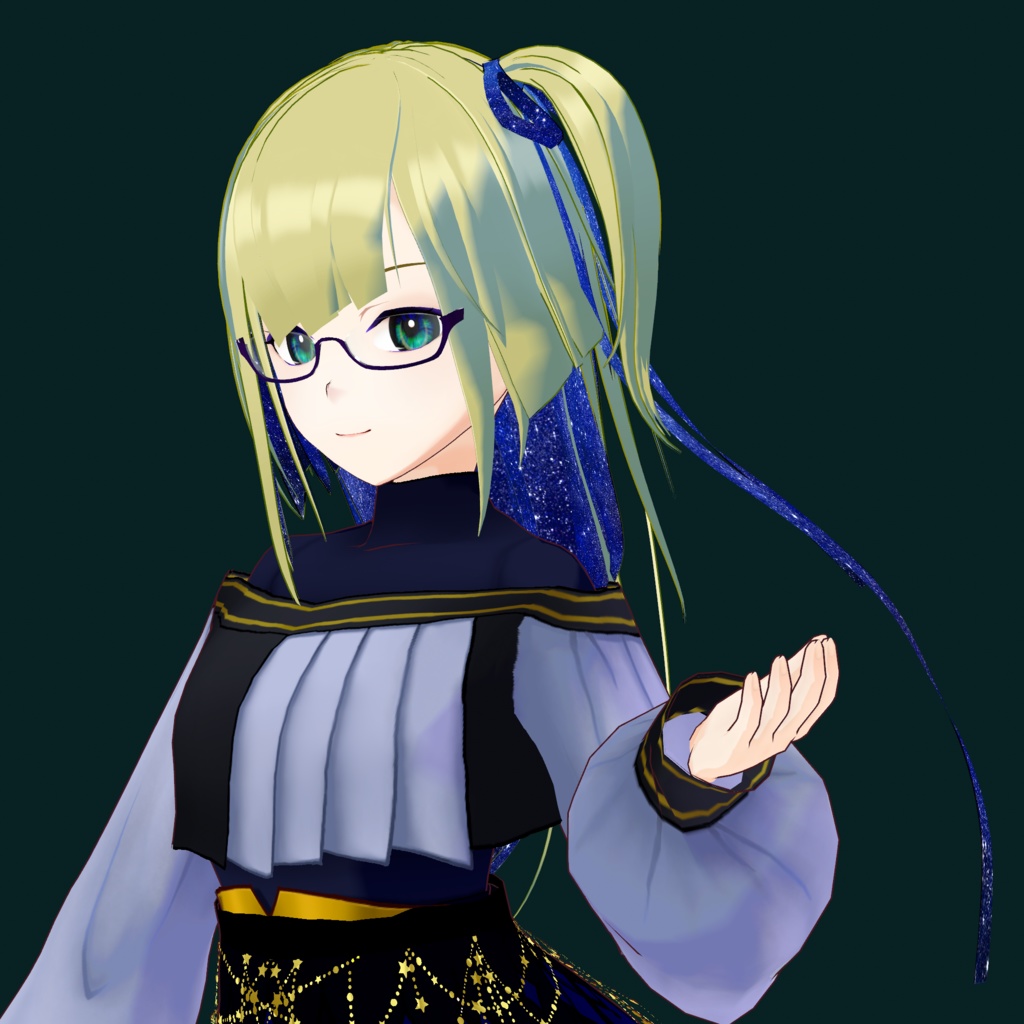 VRoid Hair Custom Item「星屑ガラス/Stardust Glass」