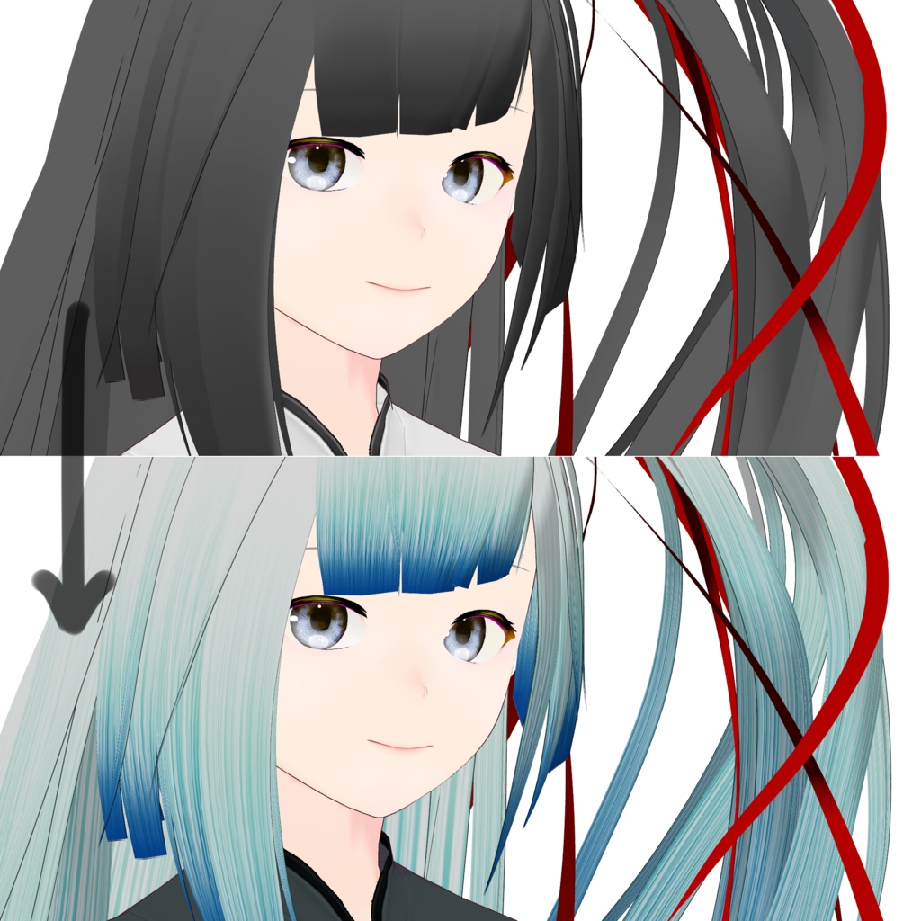 VRoid Hair Texture【天泣 Tenkyuu】