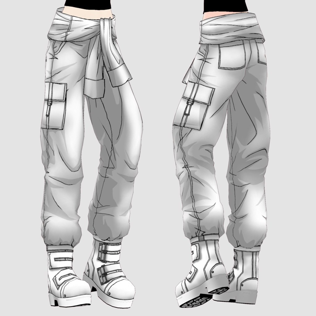 VRoid Outfit Custom Item「いつもの作業着/My Usual Workwear」