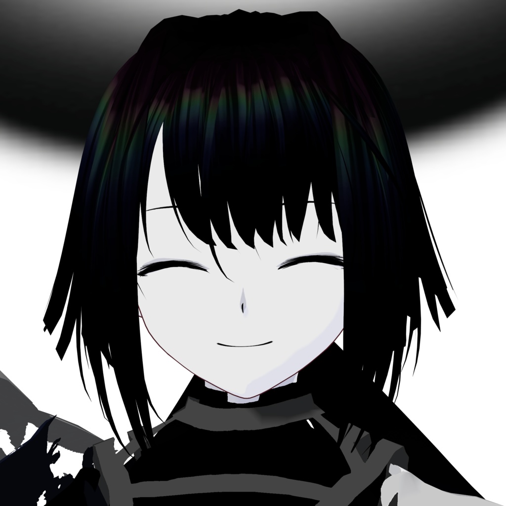 【無料配布/FREE Download】Original 3D Model「黒曜/Kokuyou」VRM