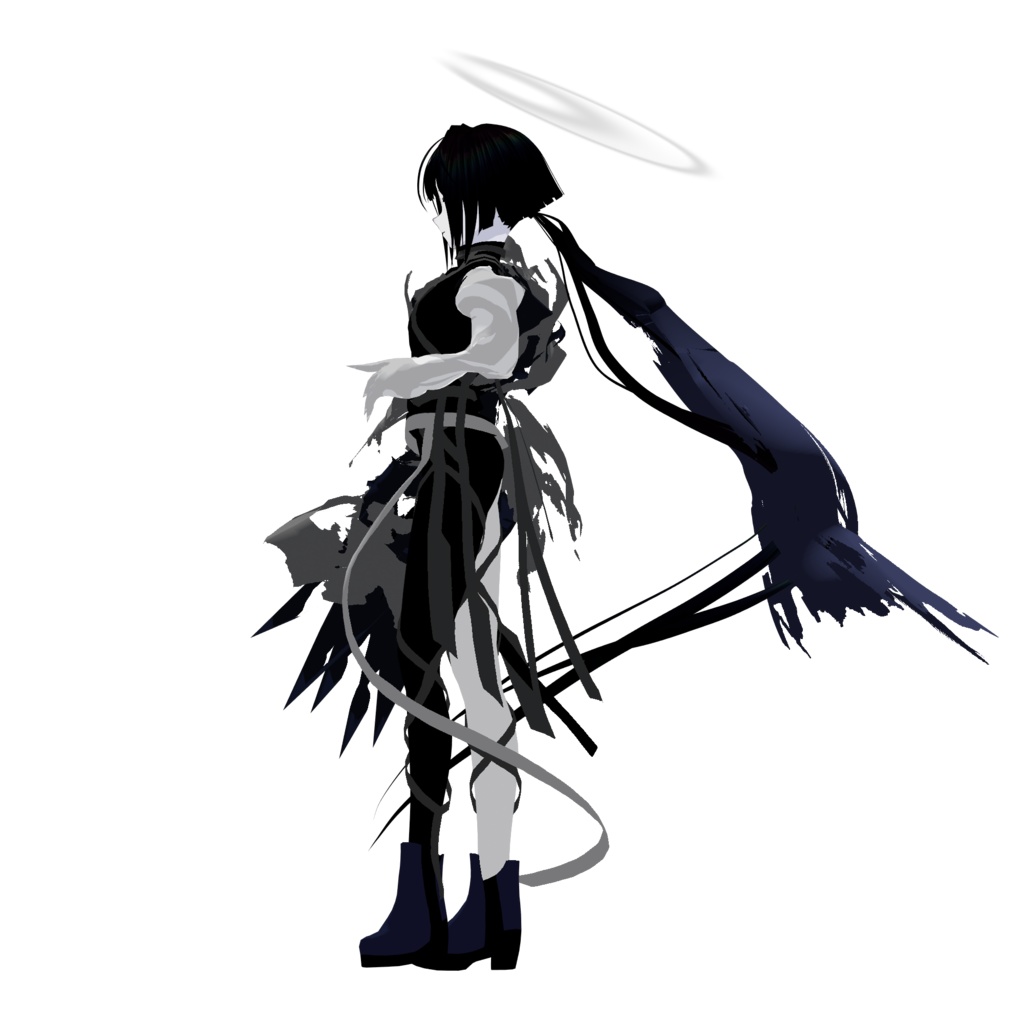 【無料配布/FREE Download】Original 3D Model「黒曜/Kokuyou」VRM