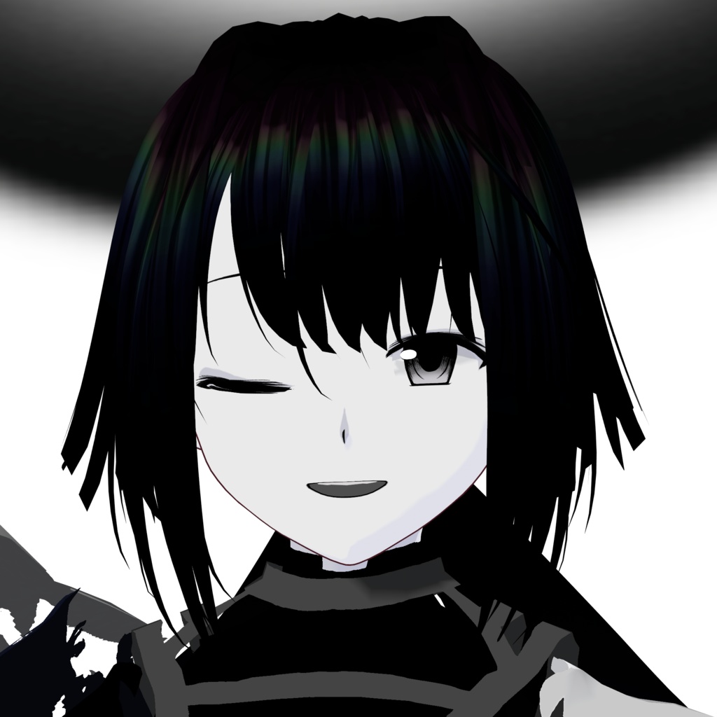 【無料配布/FREE Download】Original 3D Model「黒曜/Kokuyou」VRM