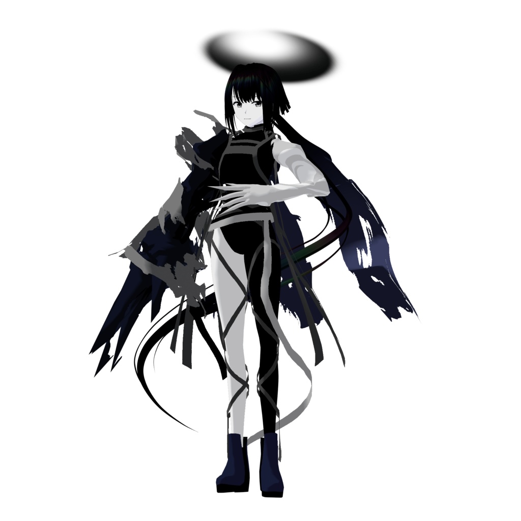 【無料配布/FREE Download】Original 3D Model「黒曜/Kokuyou」VRM