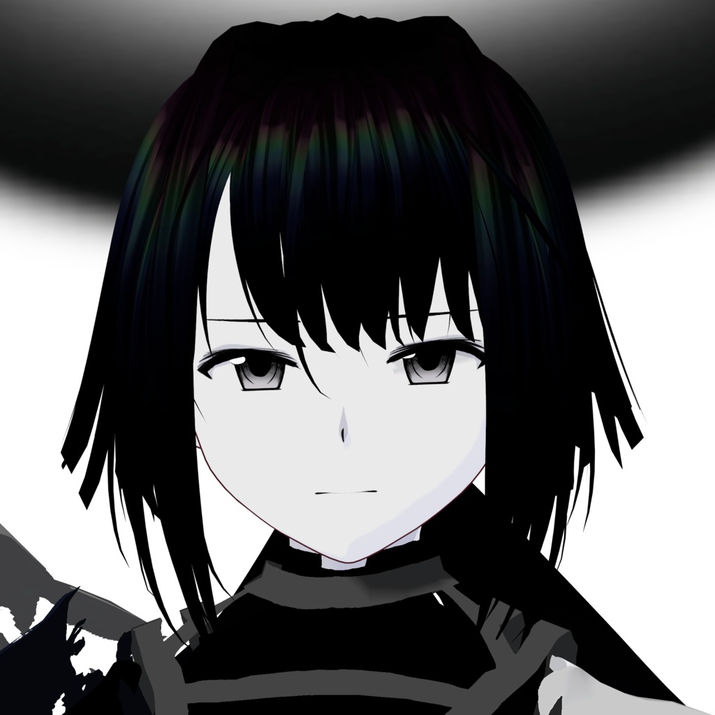 【無料配布/FREE Download】Original 3D Model「黒曜/Kokuyou」VRM