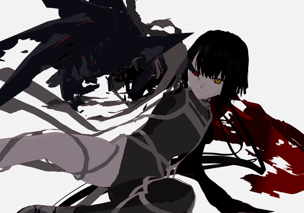 【無料配布/FREE Download】Original 3D Model「黒曜/Kokuyou」VRM