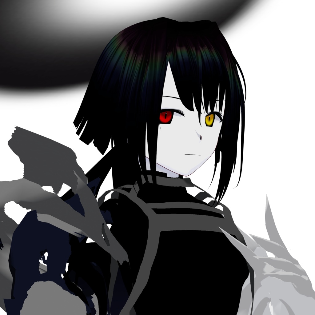 【無料配布/FREE Download】Original 3D Model「黒曜/Kokuyou」VRM