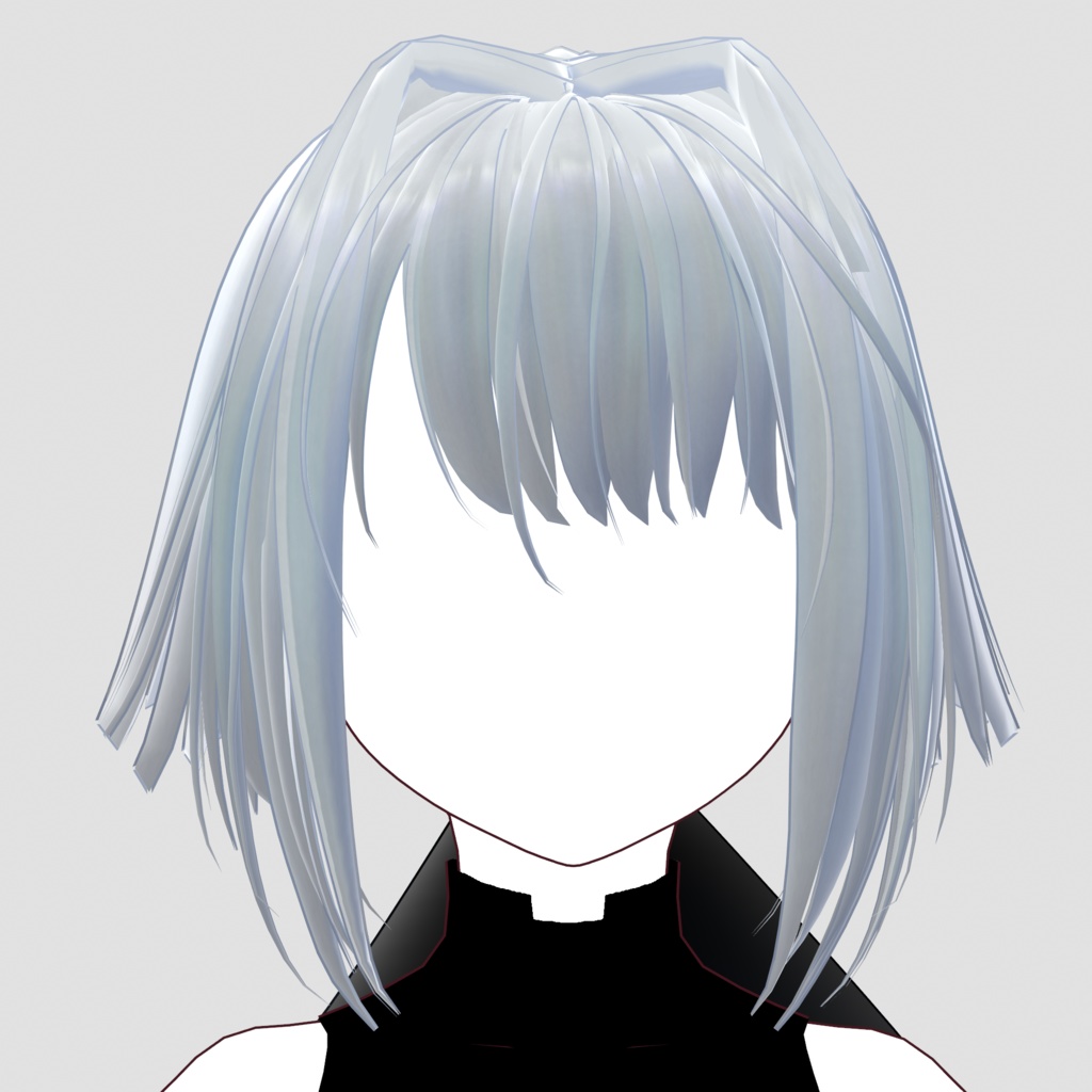 VRoid Hairstyle Custom Item「オブシディアン&ラブラドライト/Obsidian & Labradorite」