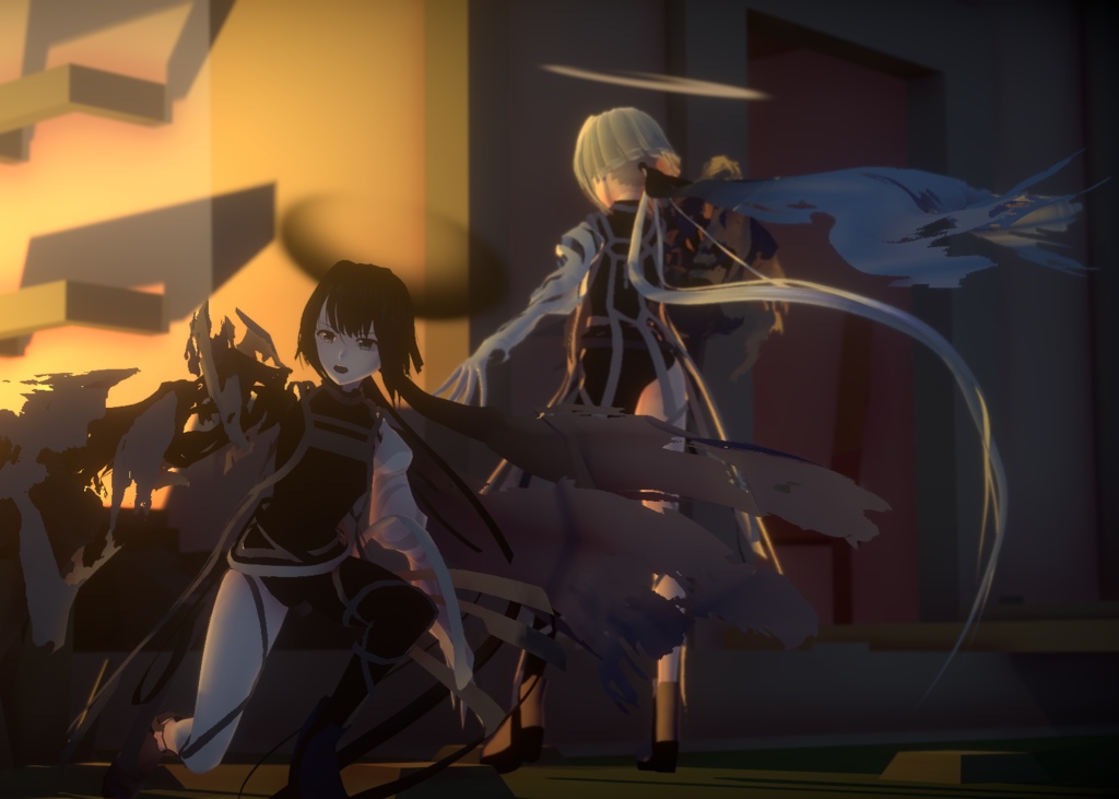 VRoid Hairstyle Custom Item「オブシディアン&ラブラドライト/Obsidian & Labradorite」