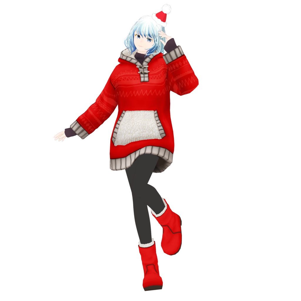 VRoid Custom Item「Fluffy Hoodie Set」