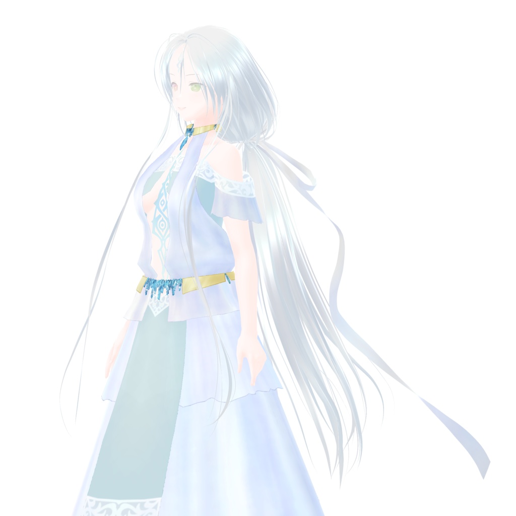 VRoid Hair & Texture「Silk」(羽耳付き有)