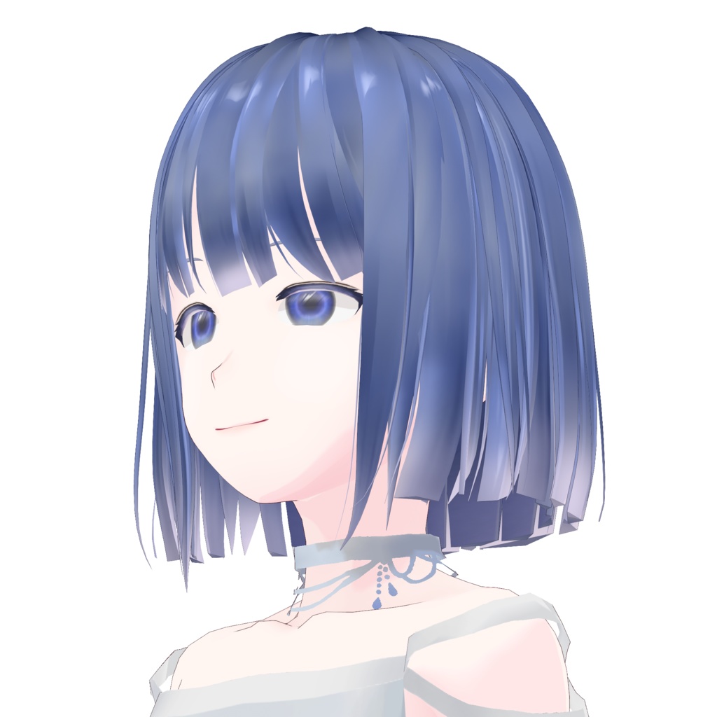 VRoid Hair Custom Item「frosted glass_すりガラス」