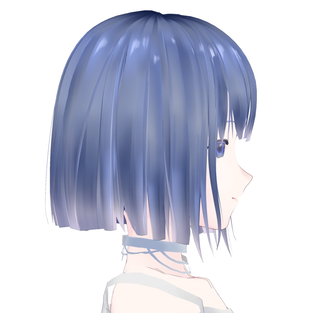 VRoid Hair Custom Item「frosted glass_すりガラス」