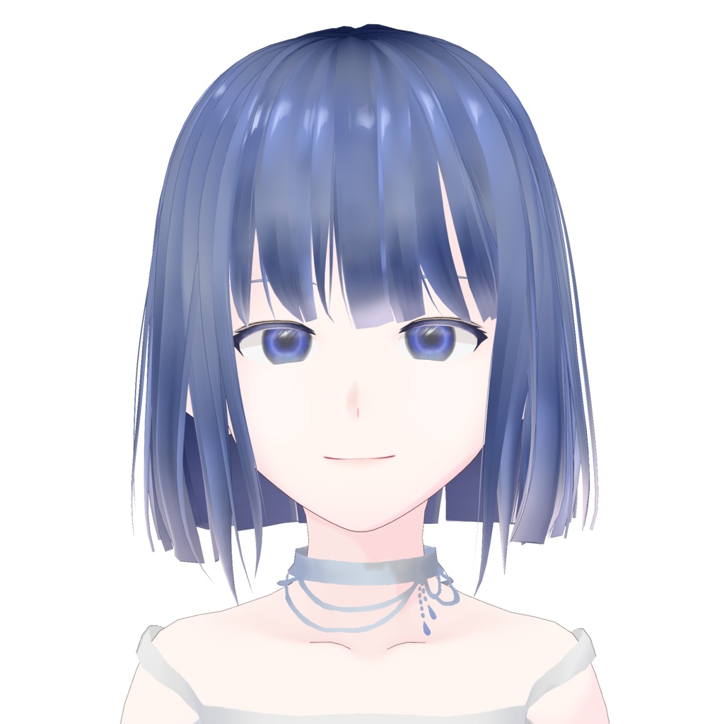VRoid Hair Custom Item「frosted glass_すりガラス」
