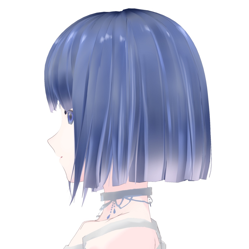 VRoid Hair Custom Item「frosted glass_すりガラス」