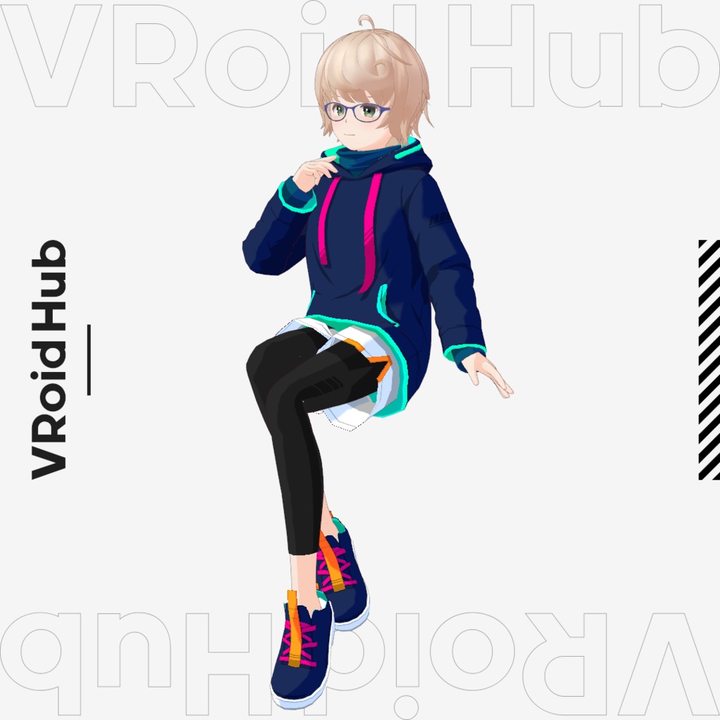 【無料配布/FREE】VRM撮影に便利なポーズ・アニメーションライブラリ(vrma/json)