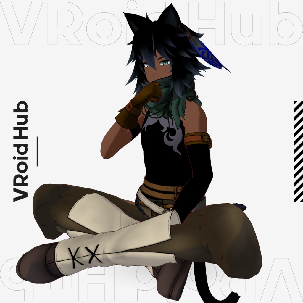 【無料配布/FREE】VRM撮影に便利なポーズ・アニメーションライブラリ(vrma/json)