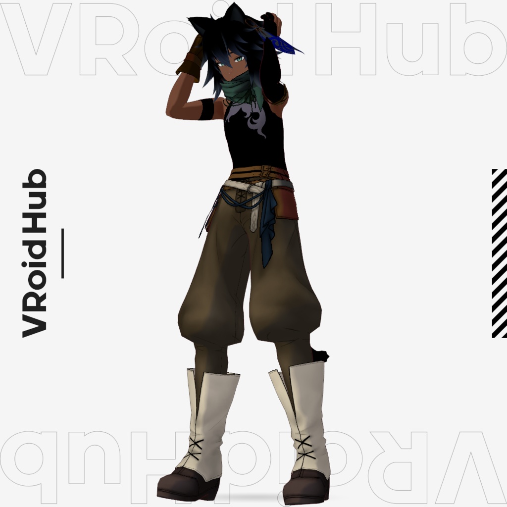 【無料配布/FREE】VRM撮影に便利なポーズ・アニメーションライブラリ(vrma/json)