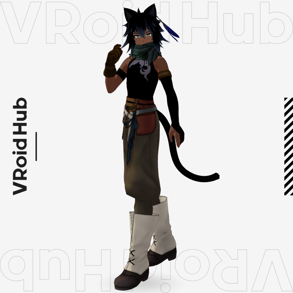 【無料配布/FREE】VRM撮影に便利なポーズ・アニメーションライブラリ(vrma/json)