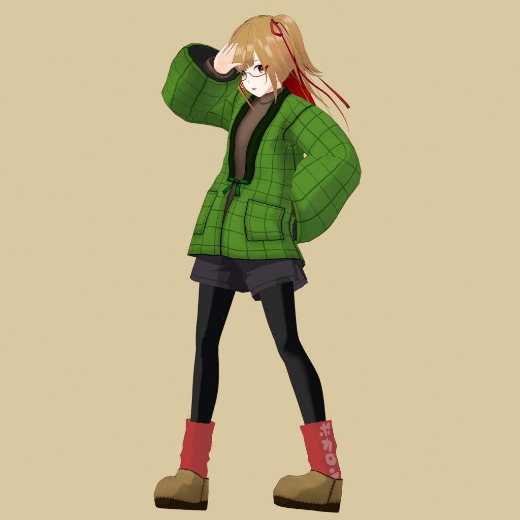 VRoid Outfit Custom Item はんてん/Hanten – Cozy Japanese Winter Jacket