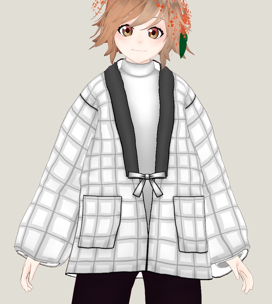 VRoid Outfit Custom Item はんてん/Hanten – Cozy Japanese Winter Jacket