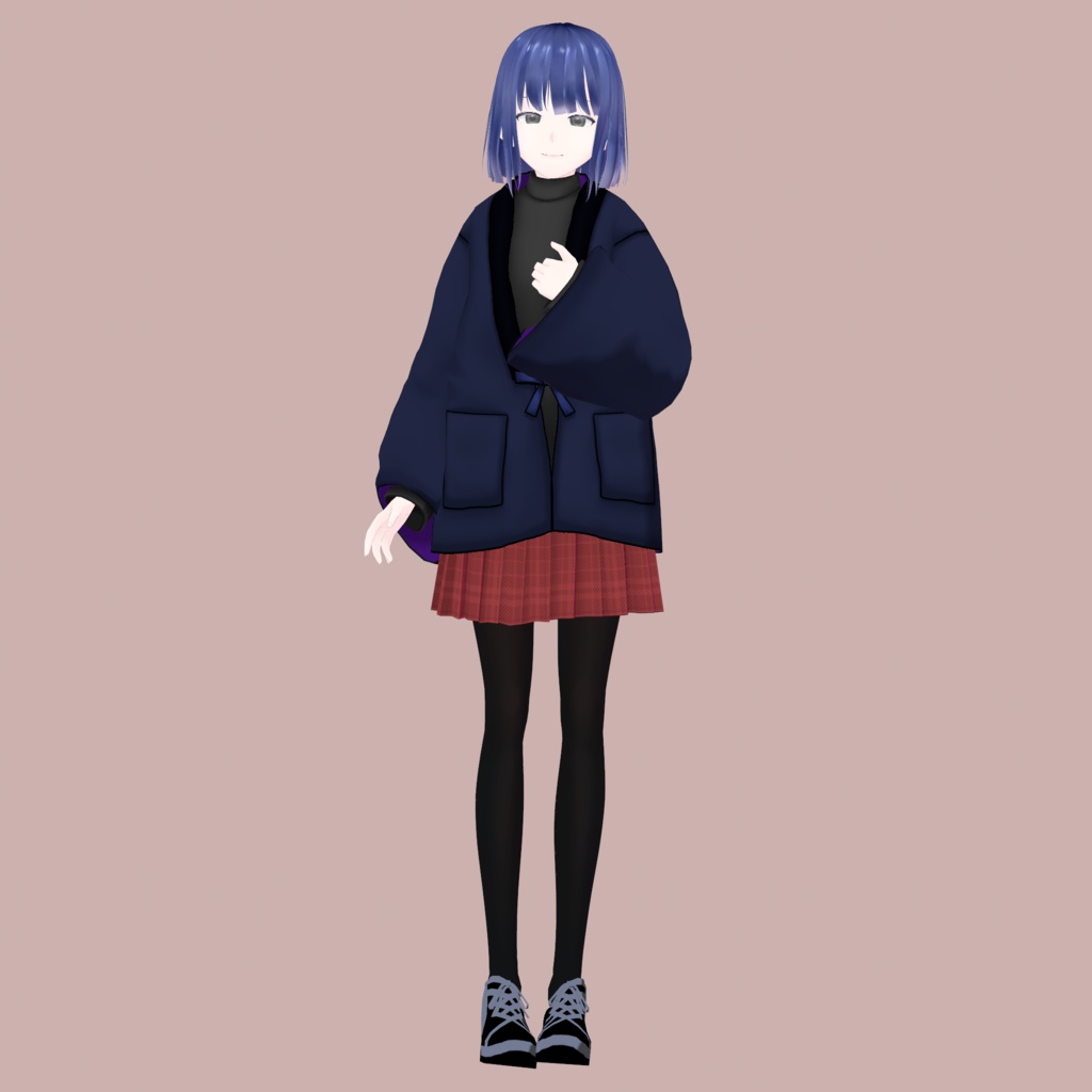 VRoid Outfit Custom Item はんてん/Hanten – Cozy Japanese Winter Jacket