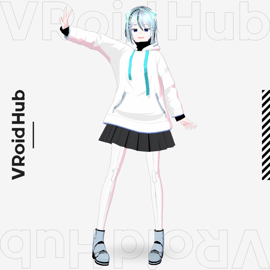 無料あり・便利なポーズライブラリ01・02(json/anim/vrma)cool and edgy/cute and feminine