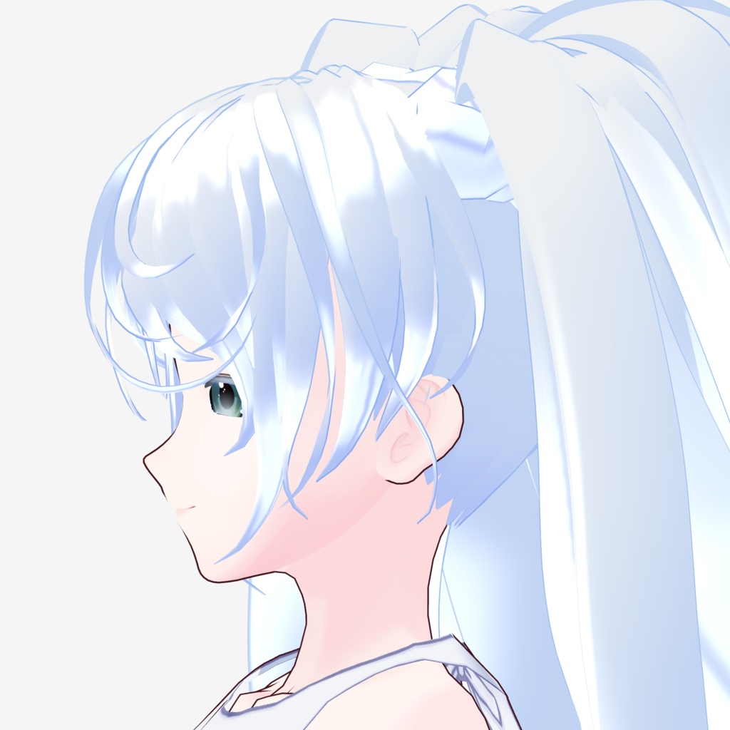 VRoid Hair Custom Item「Floating Cloud Twin/浮雲ツインテ」