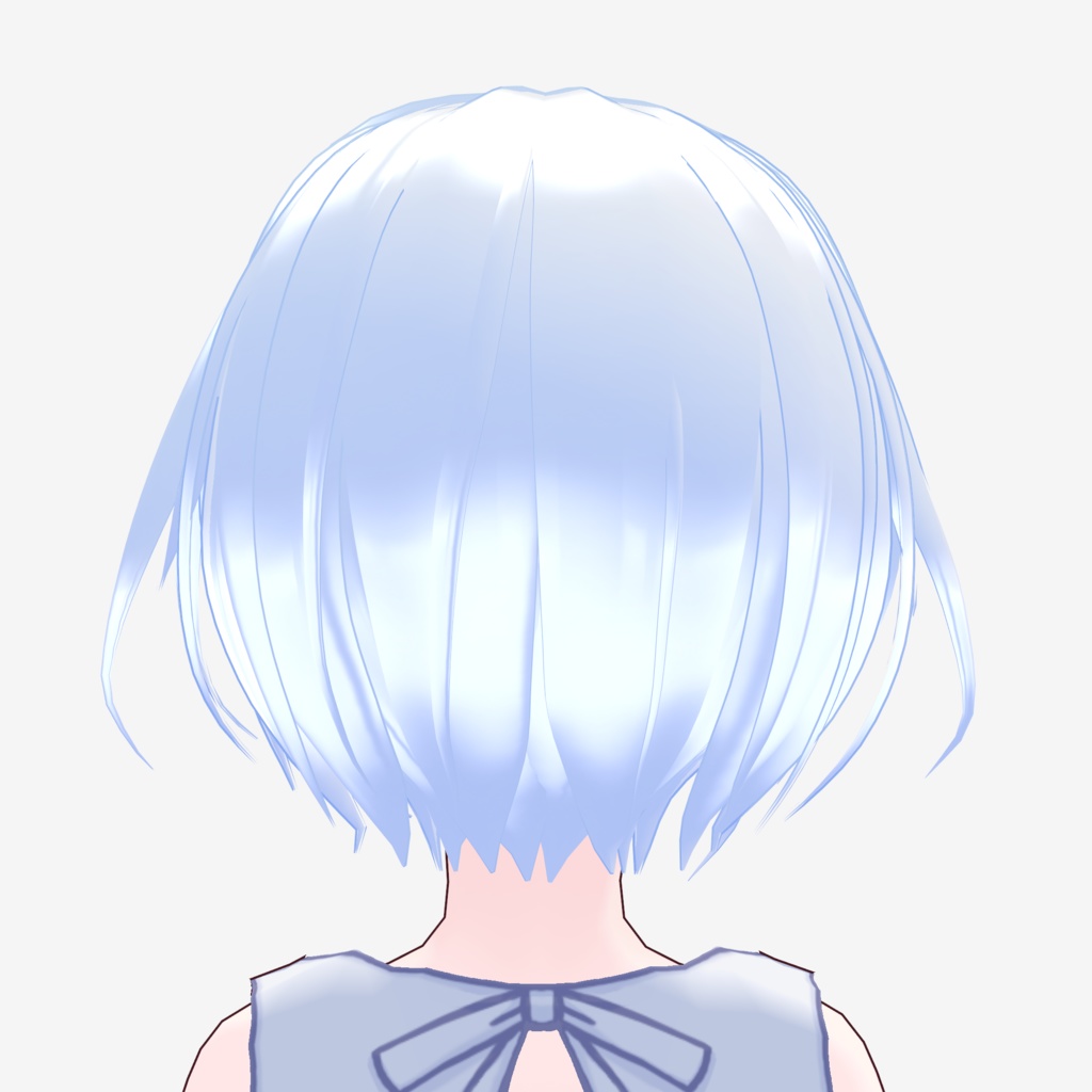 VRoid Hair Custom Item「Floating Cloud Twin/浮雲ツインテ」