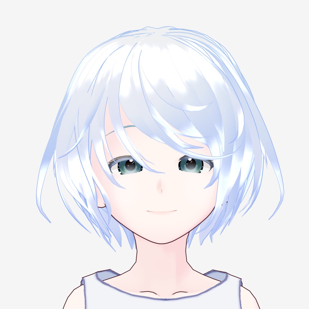 VRoid Hair Custom Item「Floating Cloud Twin/浮雲ツインテ」