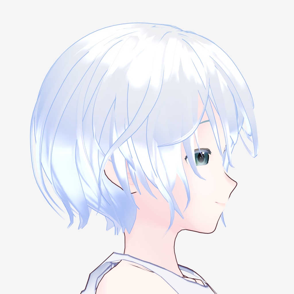 VRoid Hair Custom Item「Floating Cloud Twin/浮雲ツインテ」