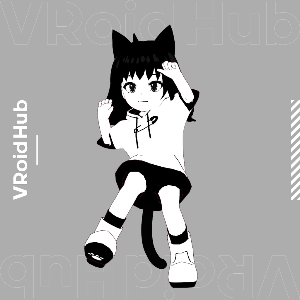 【期間限定無料/FREE】便利なポーズライブラリ03(json/anim/vrma)Halloween
