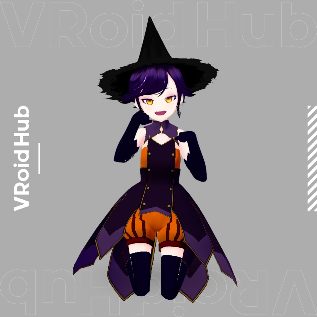 【期間限定無料/FREE】便利なポーズライブラリ03(json/anim/vrma)Halloween