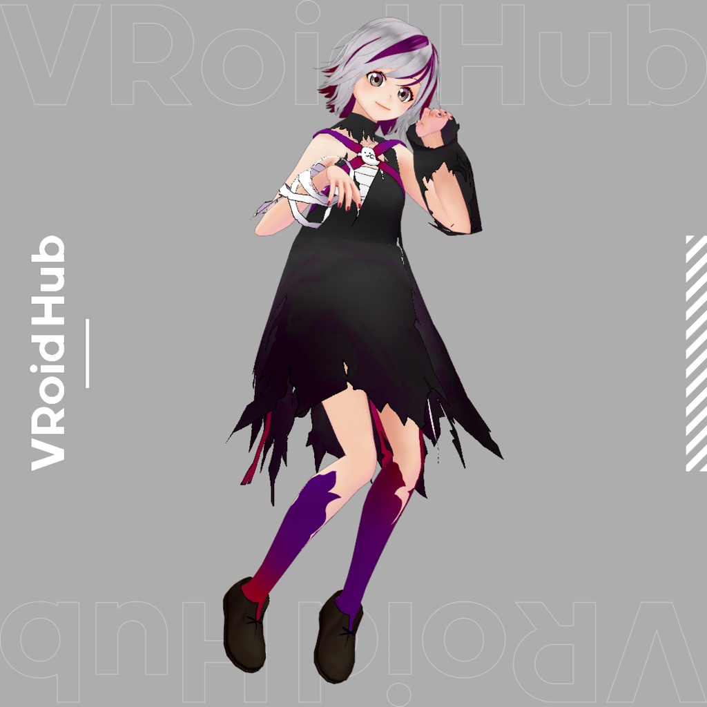 【期間限定無料/FREE】便利なポーズライブラリ03(json/anim/vrma)Halloween