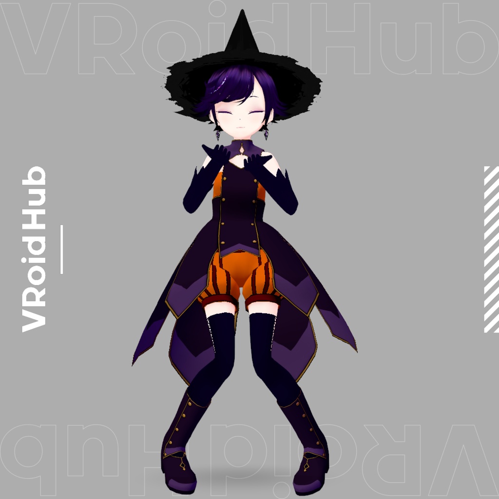 【期間限定無料/FREE】便利なポーズライブラリ03(json/anim/vrma)Halloween