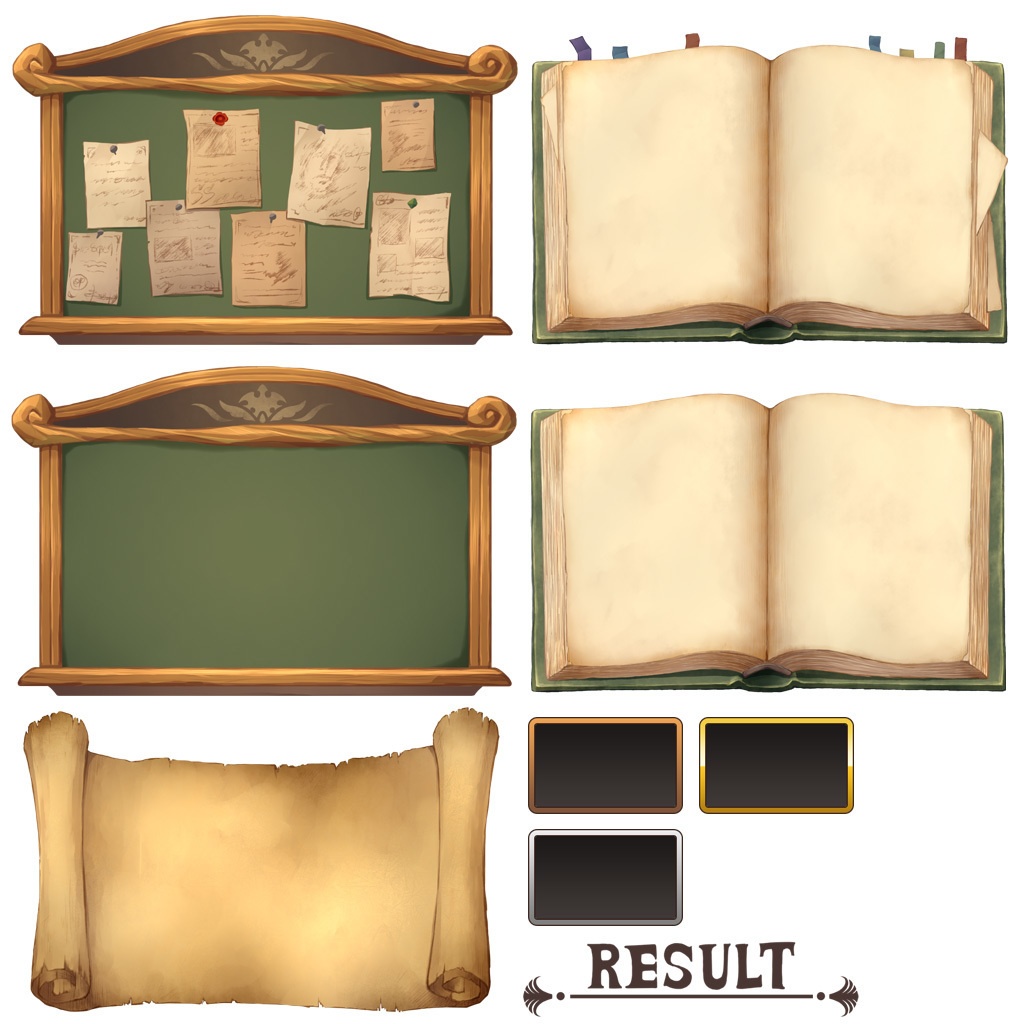 ファンタジーUI素材集