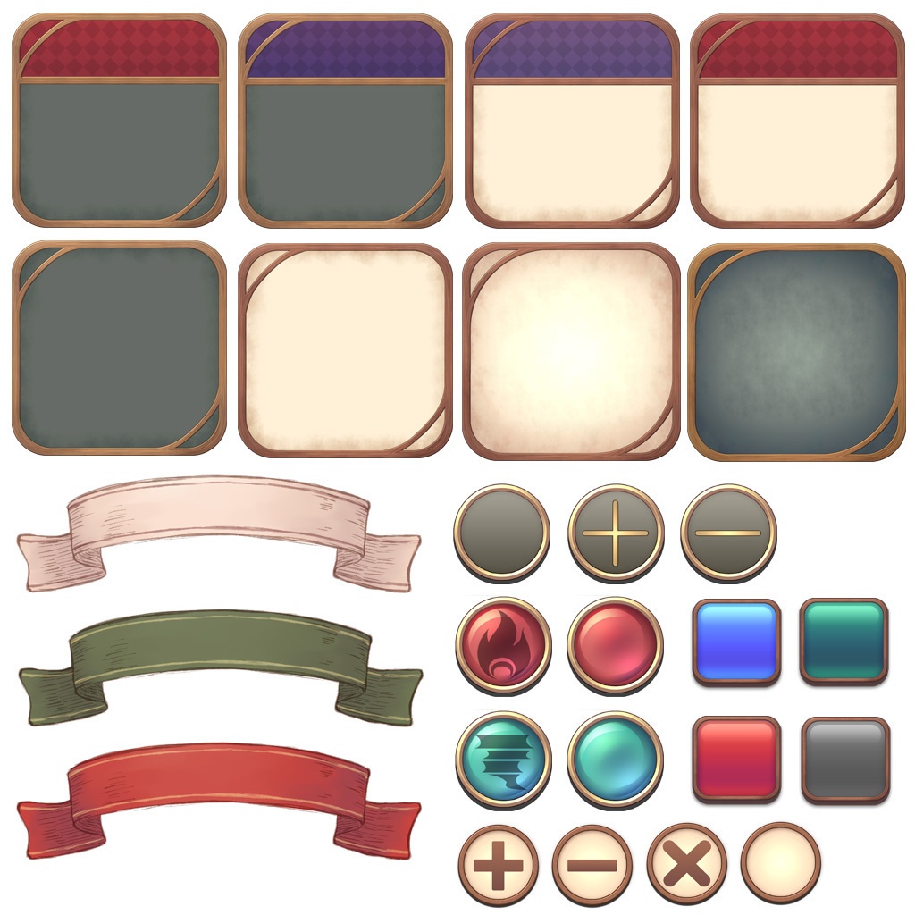 ファンタジーUI素材集