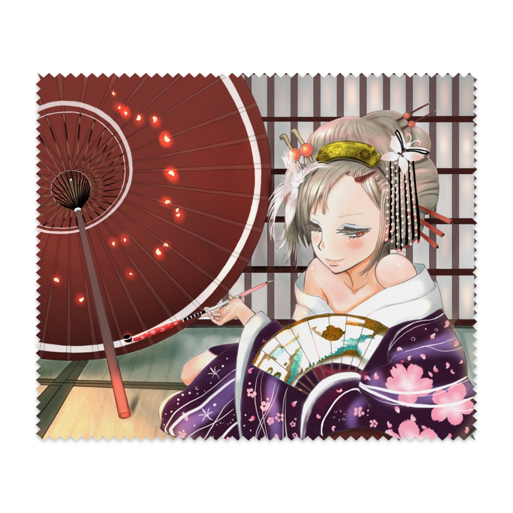 メガネ拭き 「花魁」