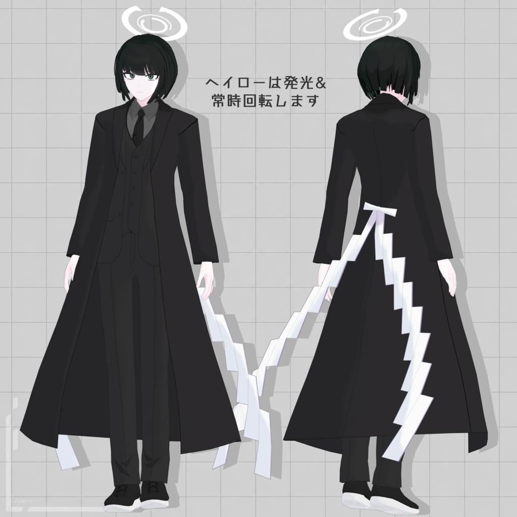 【無料】オリジナル3Dモデル「佐竹ナギサ」【PC/Mobile】