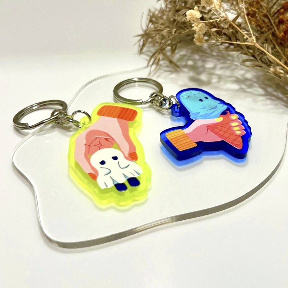 おばけのアクリルキーホルダー