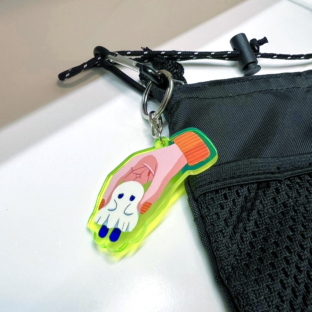 おばけのアクリルキーホルダー