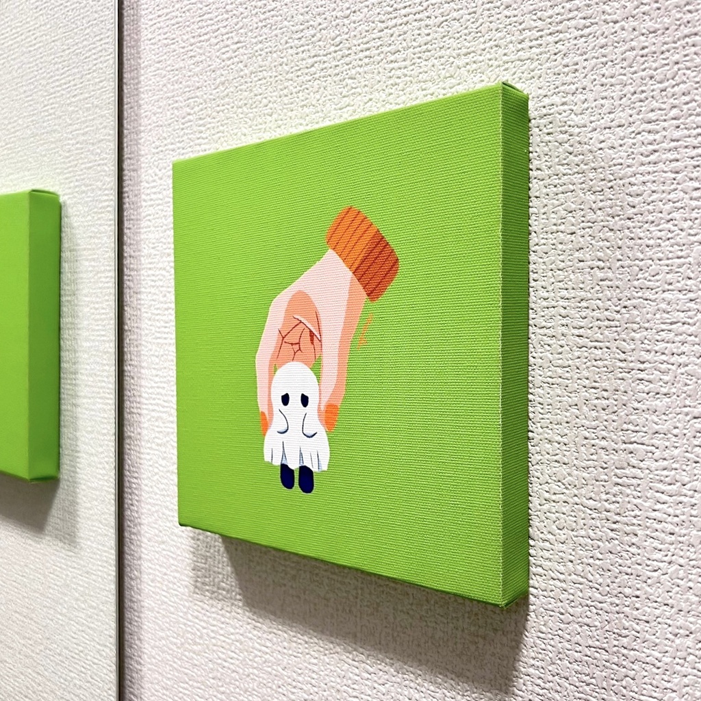 おばけのキャンバスプリント