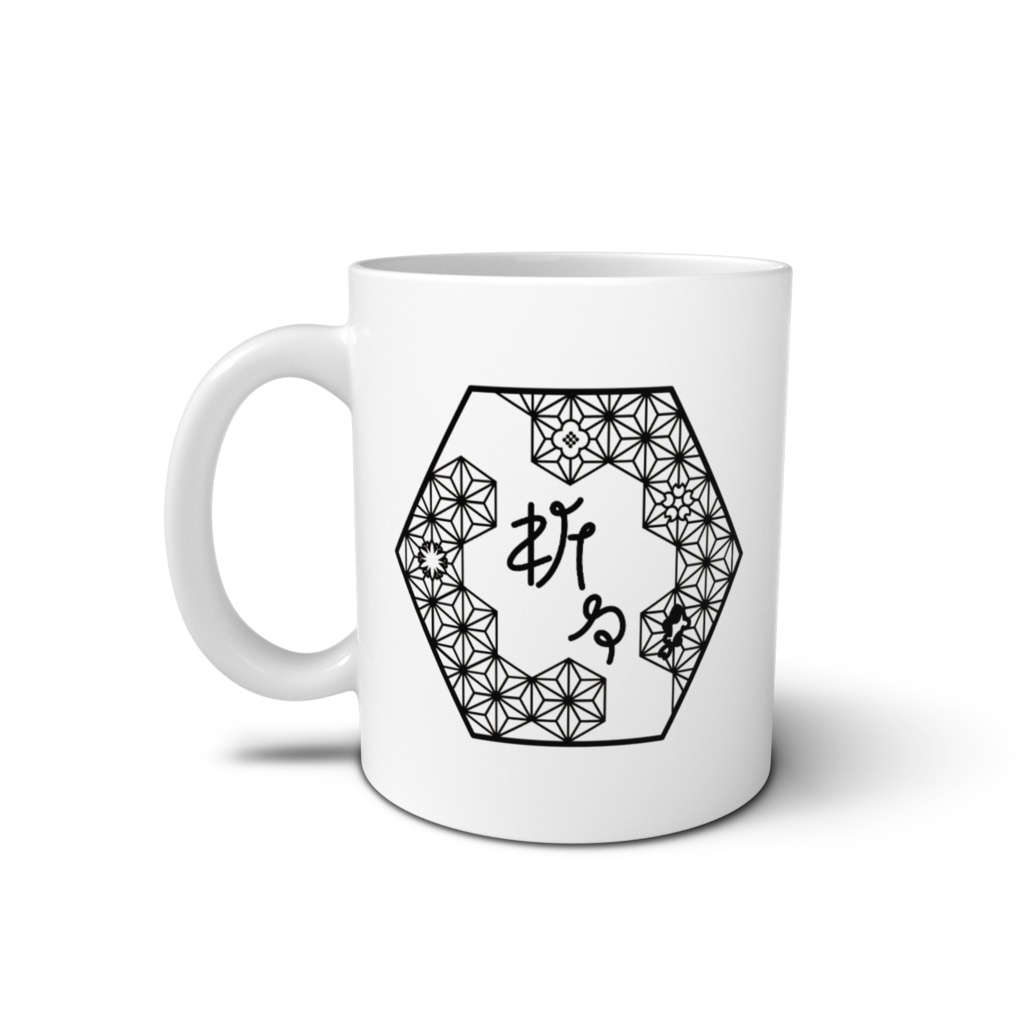 架空のカフェのロゴマグカップ