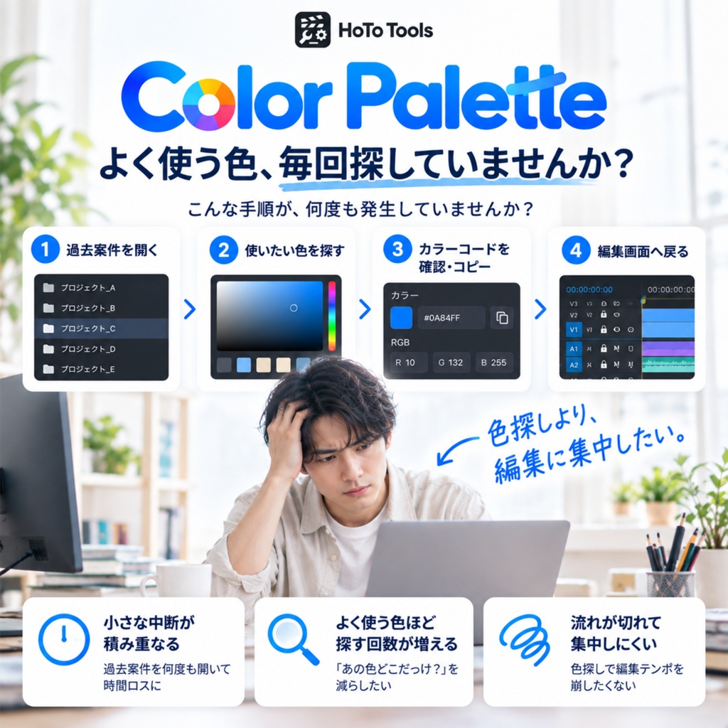 Premiere Pro・After Effects兼用 よく使う色の保存・管理・効率化・時短ツール|カラーコードをコピー【Color Palette(カラーパレット)】