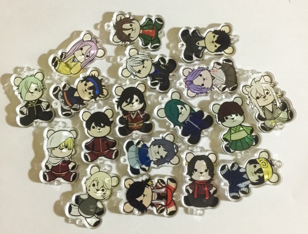 ミニクマ連結 アクリルチャーム