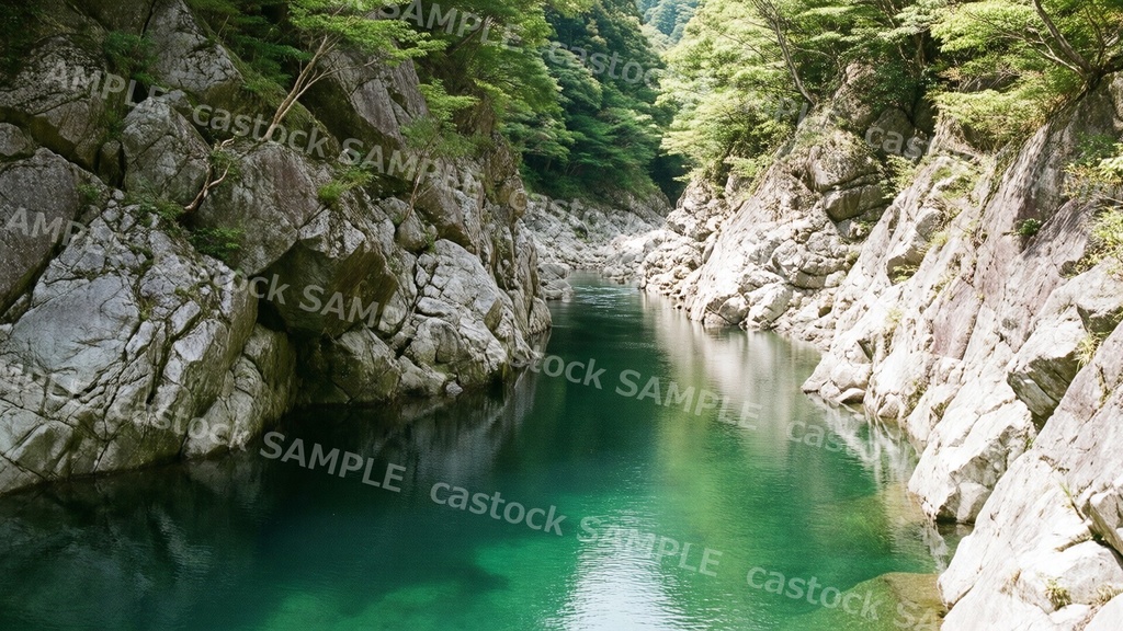【AI背景素材】日本の自然 森・水辺 26枚セット|写真風・人物なし・商用OK|castock